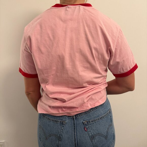 Gucci x Adidas Collaboration Limited Edition Pink T-Shirt Size L - Picture 6 of 6